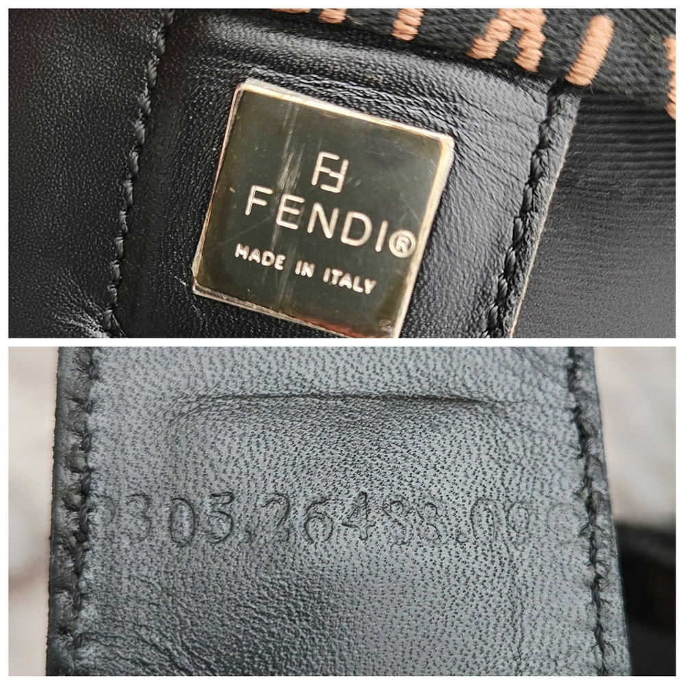 Authentic FENDI Zucca Satchel Crossbody Hobo Laptop Tote Business Breifcase - Picture 14 of 14